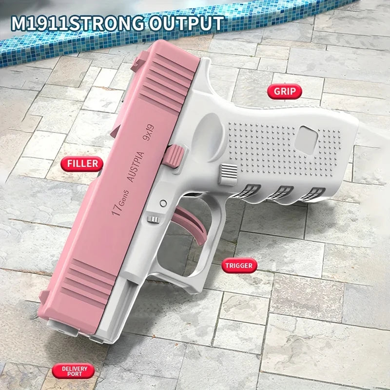 Manual Water Gun - Continuous Fire 💦